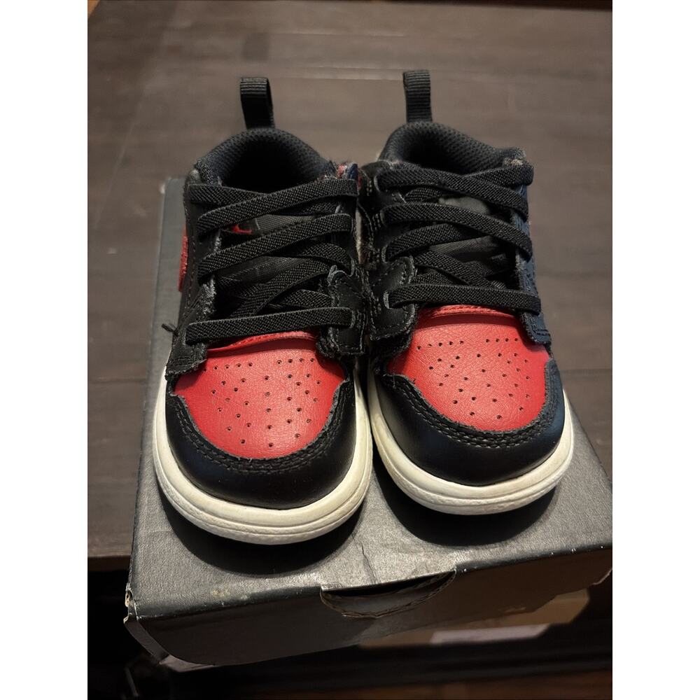 Jordan 11 Retro Low Bred Toddler TD Size 6D Black Red Sneakers Shoes DR9747-067